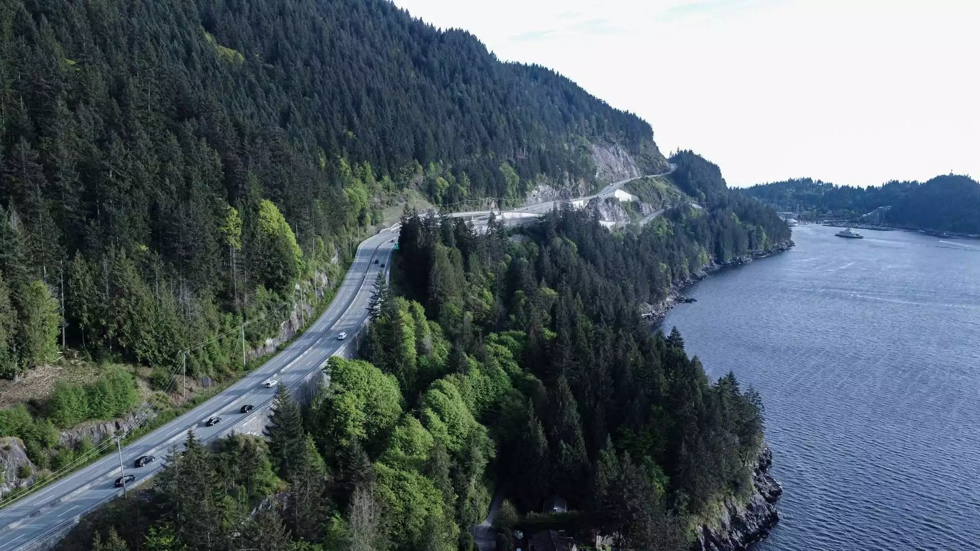 British Columbia Highway- Road to Halfway River Hot Springs